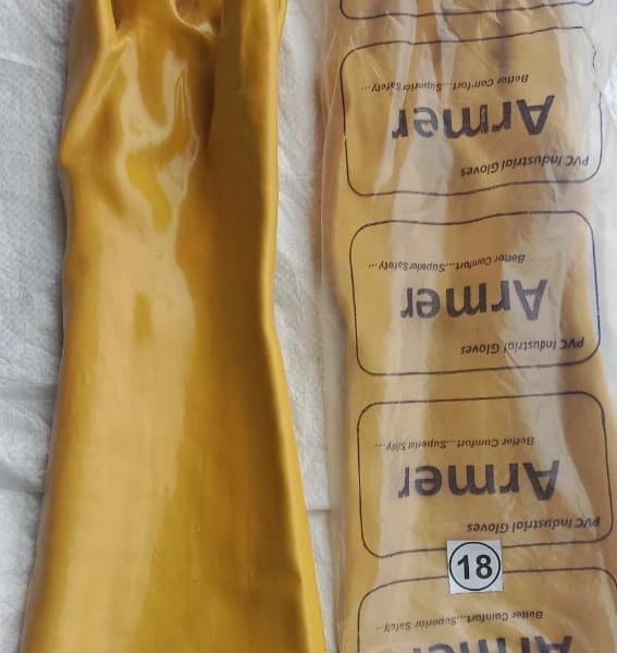 PVC Hand Gloves (Cotton Lined)